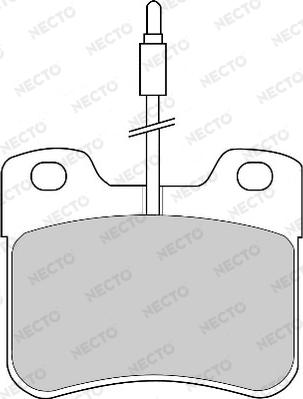 Necto FD4175A - Тормозные колодки, дисковые, комплект autosila-amz.com