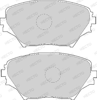 Necto FD6999A - Тормозные колодки, дисковые, комплект autosila-amz.com