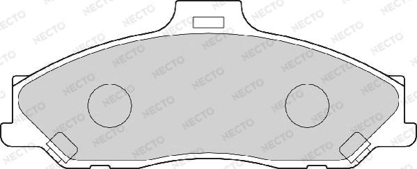 Necto FD6991A - Тормозные колодки, дисковые, комплект autosila-amz.com