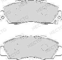 Necto FD6966A - Тормозные колодки, дисковые, комплект autosila-amz.com