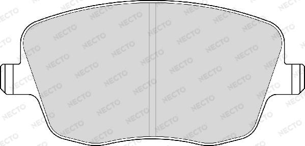 Necto FD6963A - Тормозные колодки, дисковые, комплект autosila-amz.com