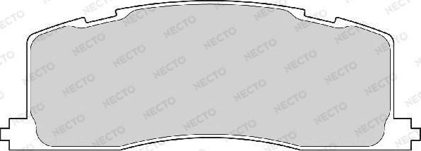 Necto FD6904A - Тормозные колодки, дисковые, комплект autosila-amz.com