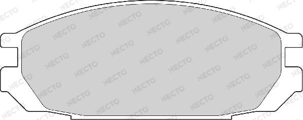 Necto FD6905A - Тормозные колодки, дисковые, комплект autosila-amz.com