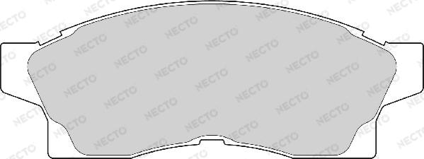 Necto FD6903A - Тормозные колодки, дисковые, комплект autosila-amz.com
