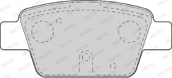 Necto FD6919A - Тормозные колодки, дисковые, комплект autosila-amz.com