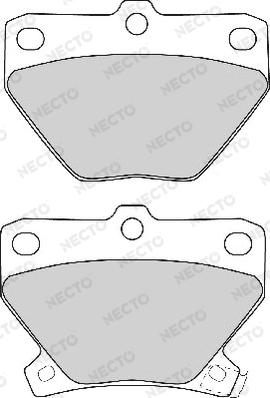 Necto FD6910A - Тормозные колодки, дисковые, комплект autosila-amz.com