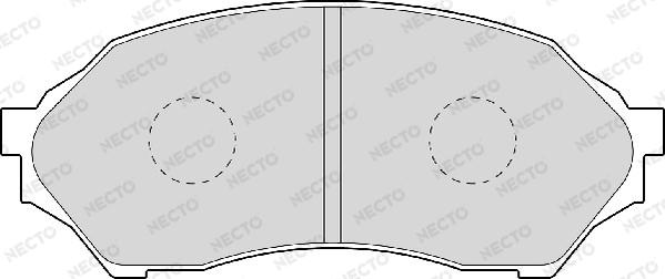 Necto FD6938A - Тормозные колодки, дисковые, комплект autosila-amz.com