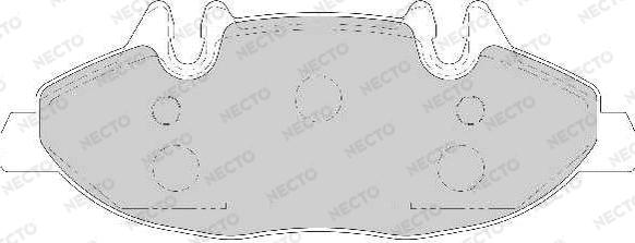 Necto FD6929A - Тормозные колодки, дисковые, комплект autosila-amz.com