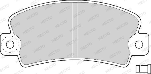 Necto FD692A - Тормозные колодки, дисковые, комплект autosila-amz.com