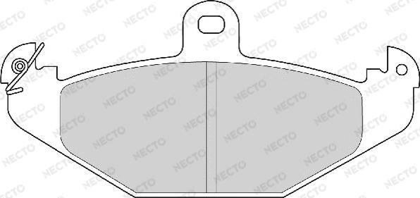 Necto FD6970A - Тормозные колодки, дисковые, комплект autosila-amz.com