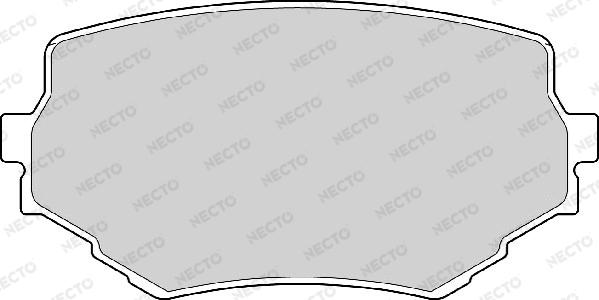 Necto FD6971A - Тормозные колодки, дисковые, комплект autosila-amz.com