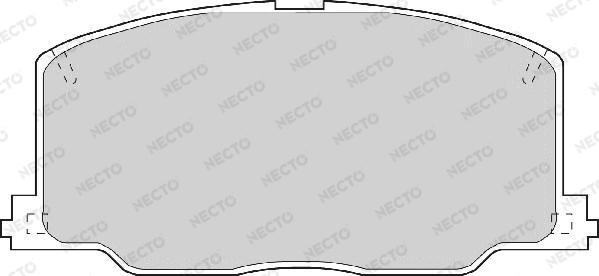 Necto FD6459A - Тормозные колодки, дисковые, комплект autosila-amz.com