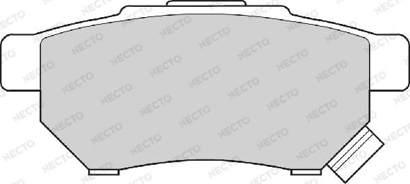 Necto FD6458A - Тормозные колодки, дисковые, комплект autosila-amz.com