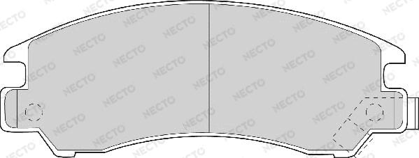 Necto FD6463A - Тормозные колодки, дисковые, комплект autosila-amz.com