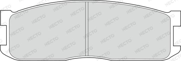 Necto FD6462V - Тормозные колодки, дисковые, комплект autosila-amz.com