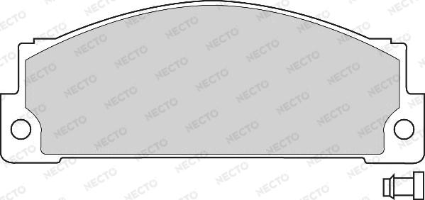 Necto FD6429A - Тормозные колодки, дисковые, комплект autosila-amz.com