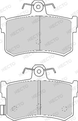 Necto FD6594A - Тормозные колодки, дисковые, комплект autosila-amz.com