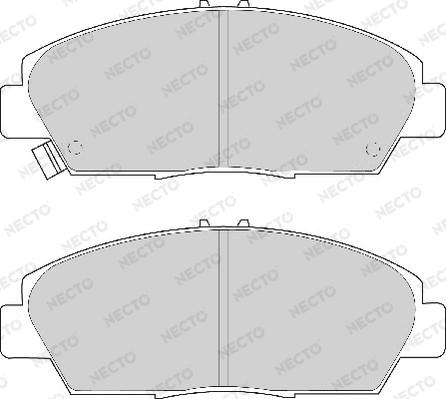 Necto FD6590A - Тормозные колодки, дисковые, комплект autosila-amz.com