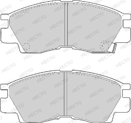 Necto FD6598A - Тормозные колодки, дисковые, комплект autosila-amz.com