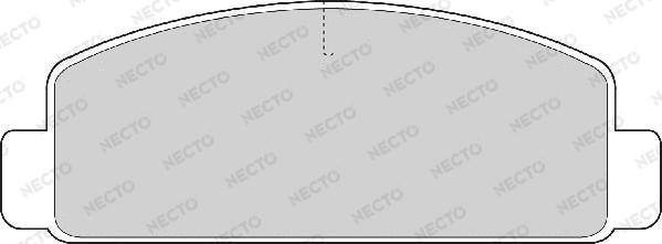 Necto FD6553A - Тормозные колодки, дисковые, комплект autosila-amz.com