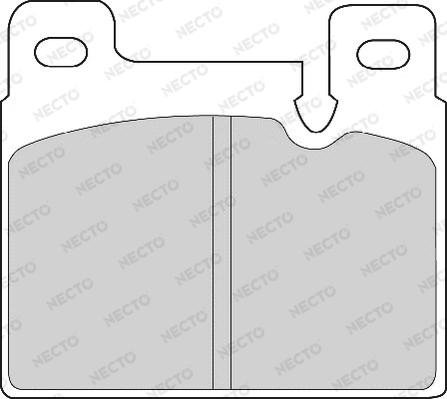 Necto FD6557A - Тормозные колодки, дисковые, комплект autosila-amz.com