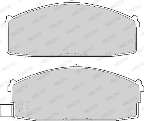 Necto FD6569A - Тормозные колодки, дисковые, комплект autosila-amz.com