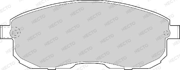 Necto FD6568A - Тормозные колодки, дисковые, комплект autosila-amz.com