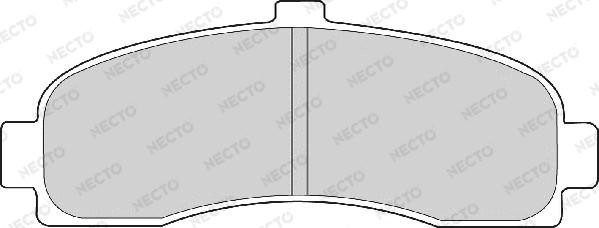 Necto FD6513A - Тормозные колодки, дисковые, комплект autosila-amz.com