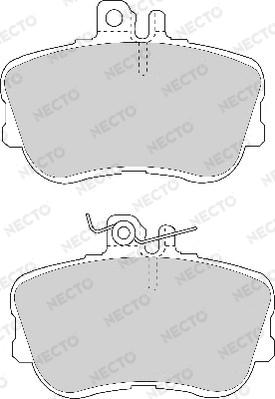 Necto FD6583A - Тормозные колодки, дисковые, комплект autosila-amz.com