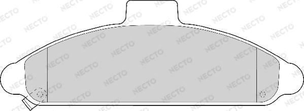 Necto FD6534A - Тормозные колодки, дисковые, комплект autosila-amz.com