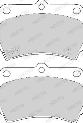 Necto FD6533A - Тормозные колодки, дисковые, комплект autosila-amz.com