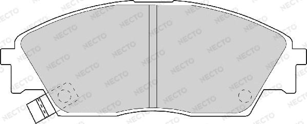 Necto FD6526A - Тормозные колодки, дисковые, комплект autosila-amz.com