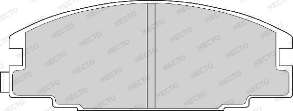 Necto FD6527A - Тормозные колодки, дисковые, комплект autosila-amz.com