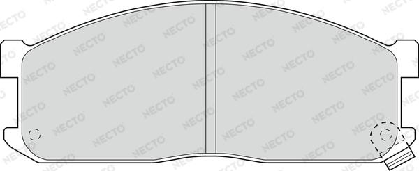 Necto FD6571V - Тормозные колодки, дисковые, комплект autosila-amz.com