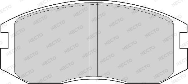 Necto FD6573A - Тормозные колодки, дисковые, комплект autosila-amz.com
