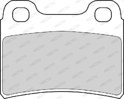 Necto FD6577A - Тормозные колодки, дисковые, комплект autosila-amz.com