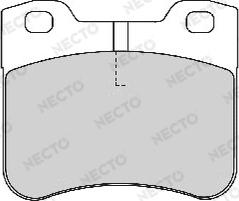 Necto FD6690A - Тормозные колодки, дисковые, комплект autosila-amz.com