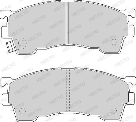 Necto FD6609A - Тормозные колодки, дисковые, комплект autosila-amz.com