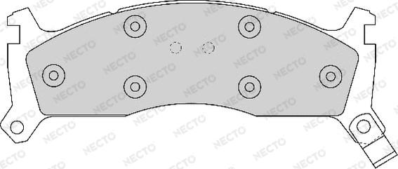 Necto FD6605A - Тормозные колодки, дисковые, комплект autosila-amz.com