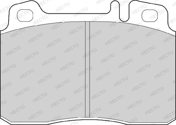 Necto FD6618A - Тормозные колодки, дисковые, комплект autosila-amz.com