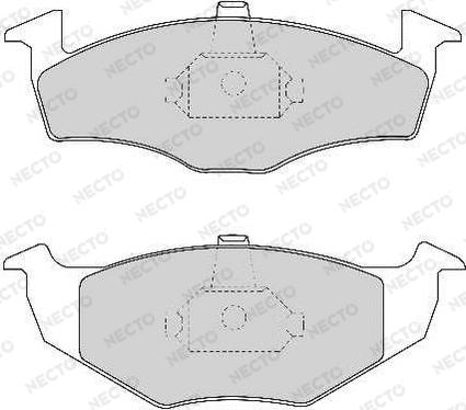 Necto FD6689A - Тормозные колодки, дисковые, комплект autosila-amz.com