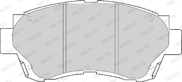 Necto FD6635A - Тормозные колодки, дисковые, комплект autosila-amz.com