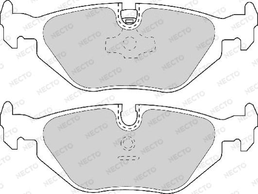 Necto FD6633A - Тормозные колодки, дисковые, комплект autosila-amz.com