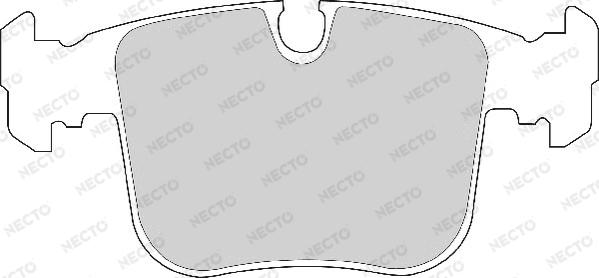 Necto FD6671A - Тормозные колодки, дисковые, комплект autosila-amz.com