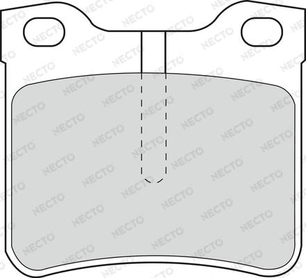 Necto FD6677V - Тормозные колодки, дисковые, комплект autosila-amz.com