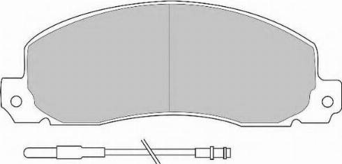 Necto FD6091N - Тормозные колодки, дисковые, комплект autosila-amz.com