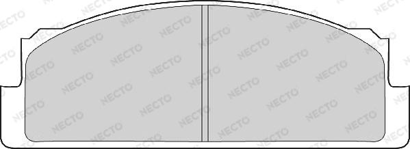 Necto FD604A - Тормозные колодки, дисковые, комплект autosila-amz.com