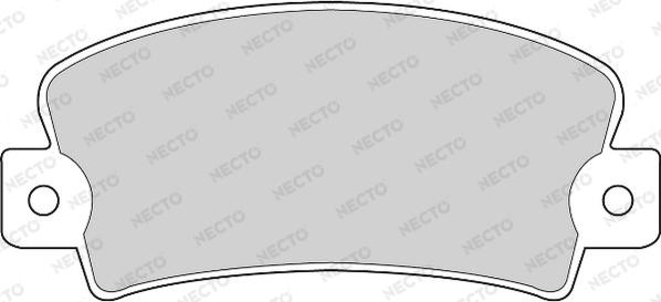 Necto FD605A - Тормозные колодки, дисковые, комплект autosila-amz.com