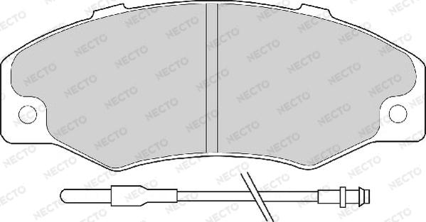 Necto FD6089A - Тормозные колодки, дисковые, комплект autosila-amz.com