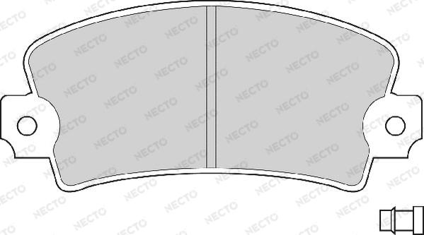 Necto FD602A - Тормозные колодки, дисковые, комплект autosila-amz.com